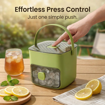 2-in-1 Large Capacity Ice Maker & Storage Bin Set 🧊(More fun and better than it looks on video✨)
