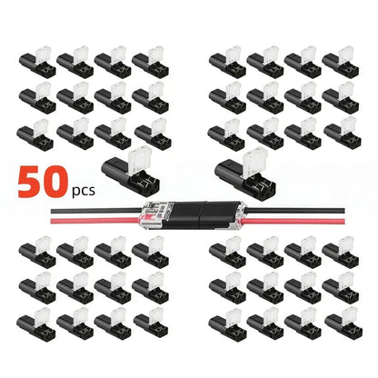🛠️Double-Wire Plug-in Connector Led Light Strip Connectors 2 Pin