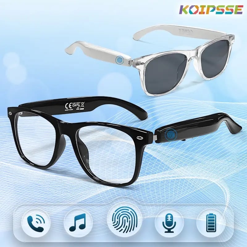🕶️ AI Smart Glasses – Instant Translation & TWS Headphones – HiFi Audio Sunglasses with BT 5.4 🤖