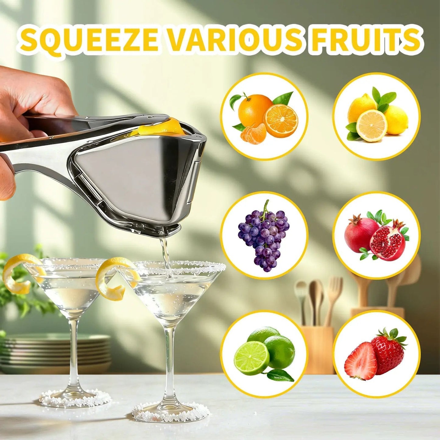 Last Day 49% OFF🔥 Citrus Squeezer | PP – Handheld Juicer for Lemons, Limes & Oranges 🍋