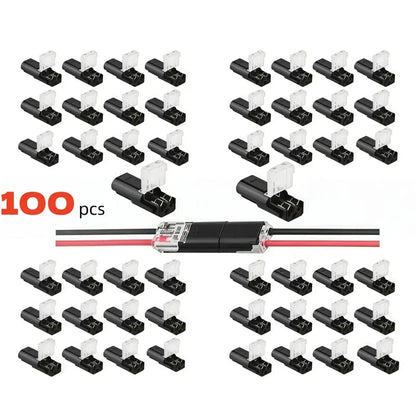 🛠️Double-Wire Plug-in Connector Led Light Strip Connectors 2 Pin